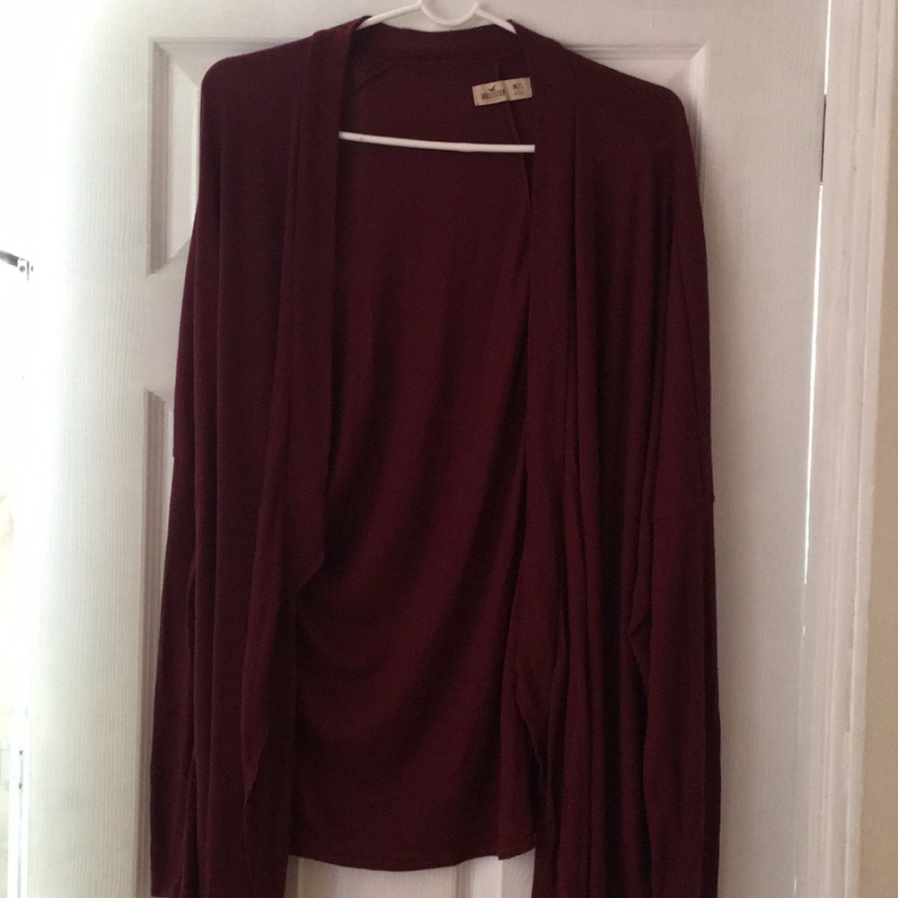 Burgundy cardigan✨